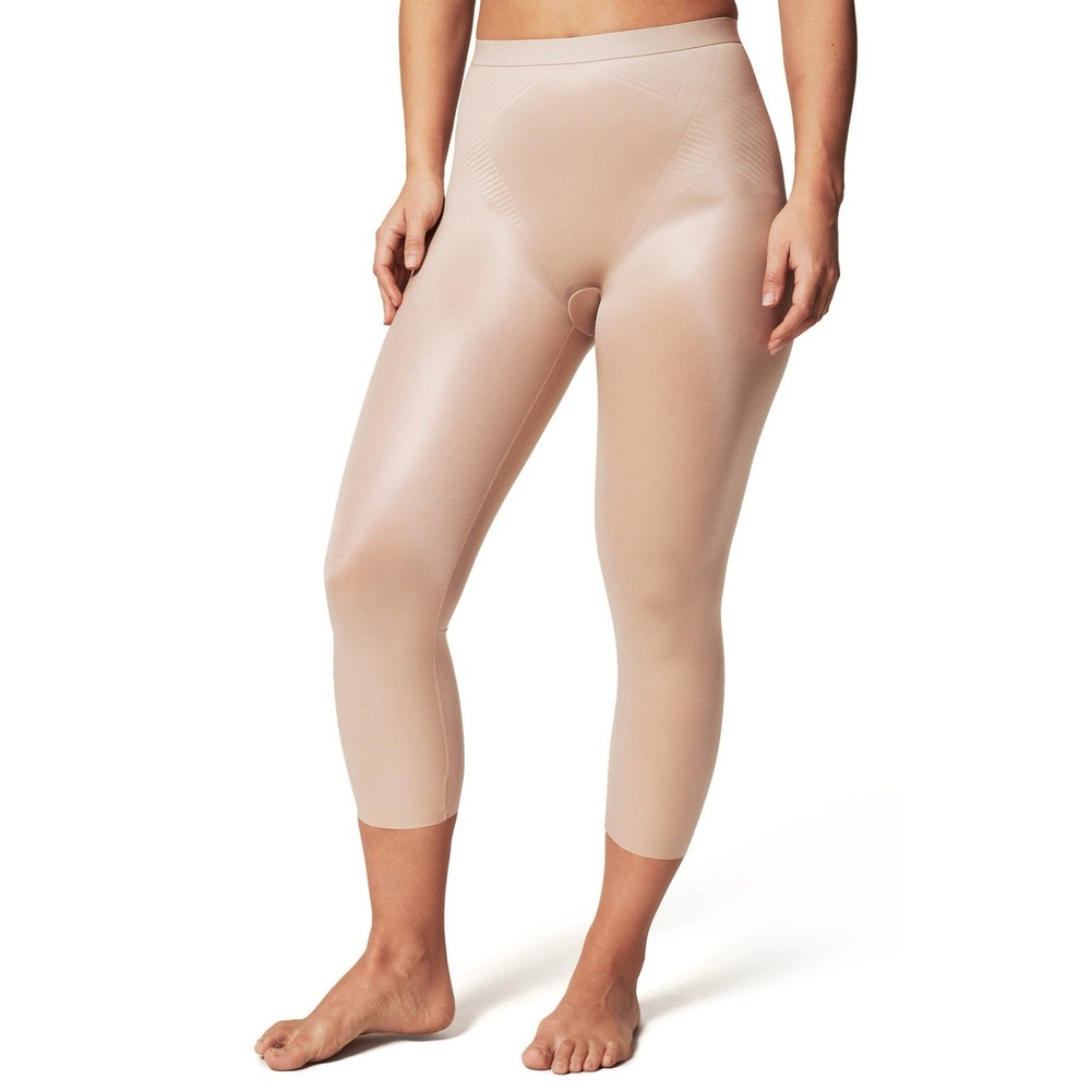 NWT Flaw SPANX Thinstincts 2.0 Capri Shapewear S Champagne Beige 10333R